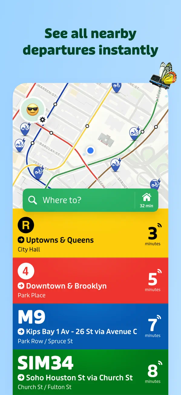 #1. Transit • Subway & Bus Times (iOS) Door: Transit App, Inc.