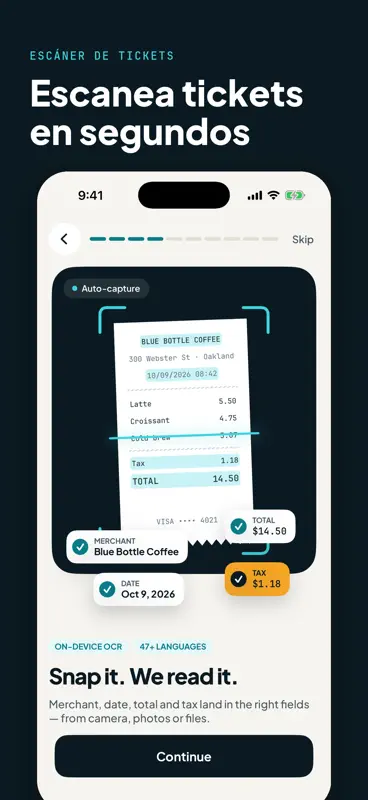 Escáner de Tickets y Gastos screenshot 1 of 6