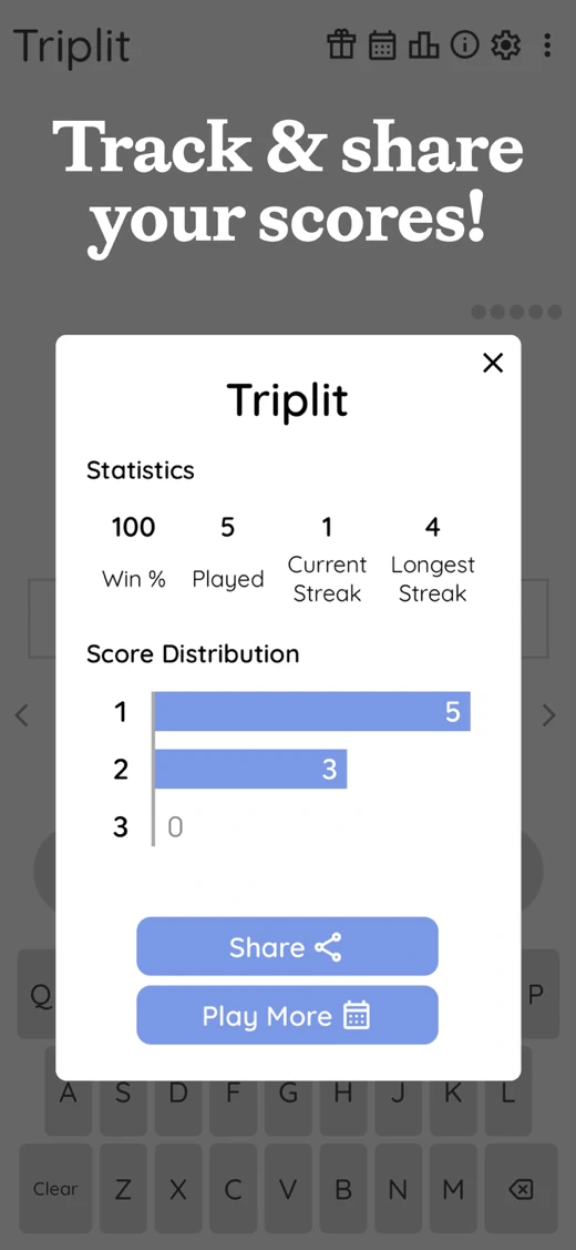 Triplit: Daily Word Game screenshot 7