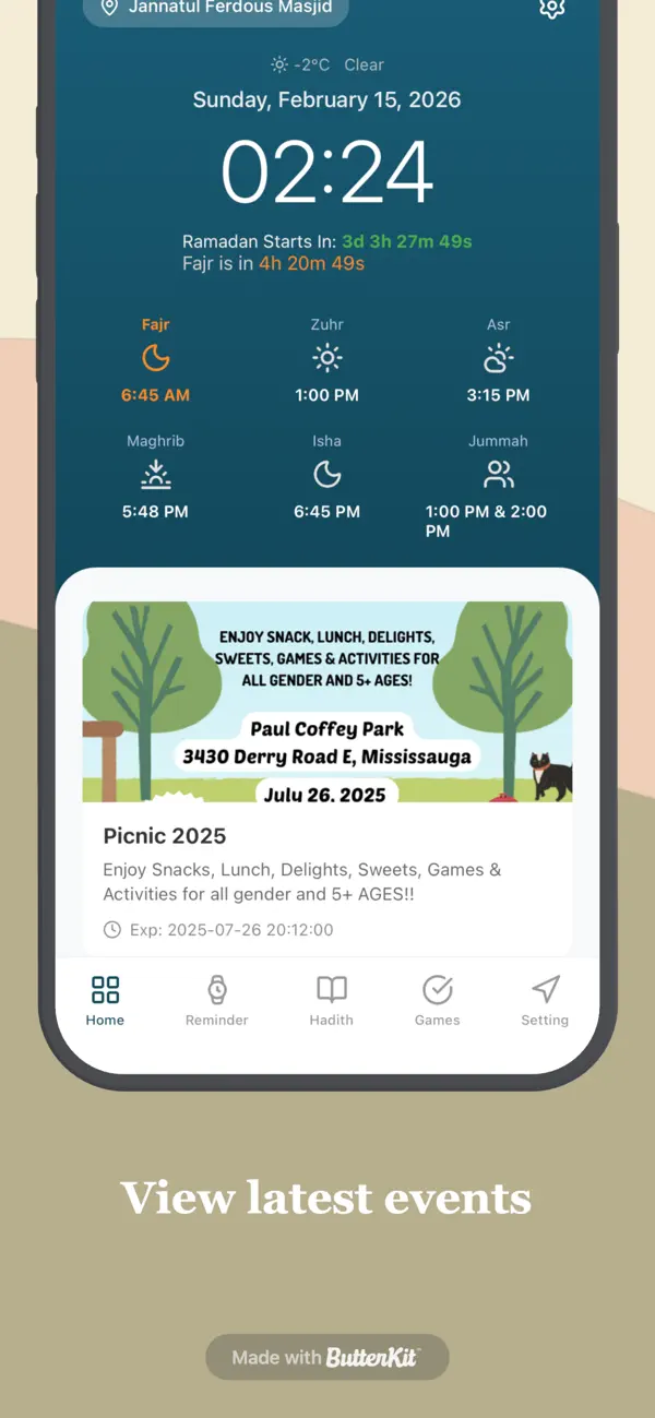 #2. JF Mosque (iOS) Av: Safery Hossain