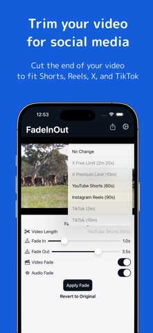FadeInOut: Video Fade Editor screenshot