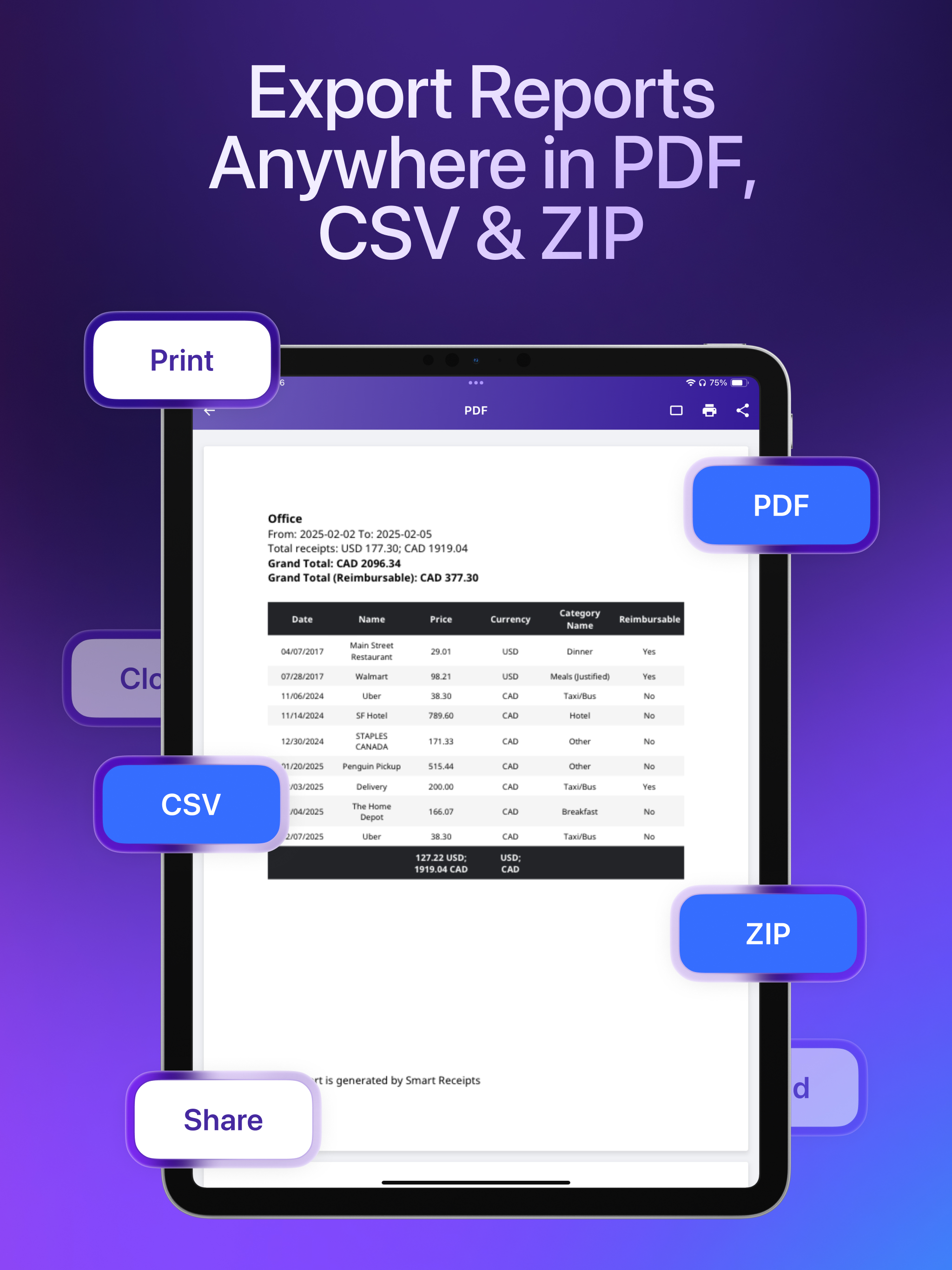 Smart Receipts: Expenses & Tax screenshot 14