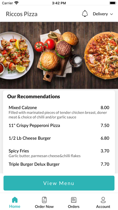 Riccos Pizza Screenshot