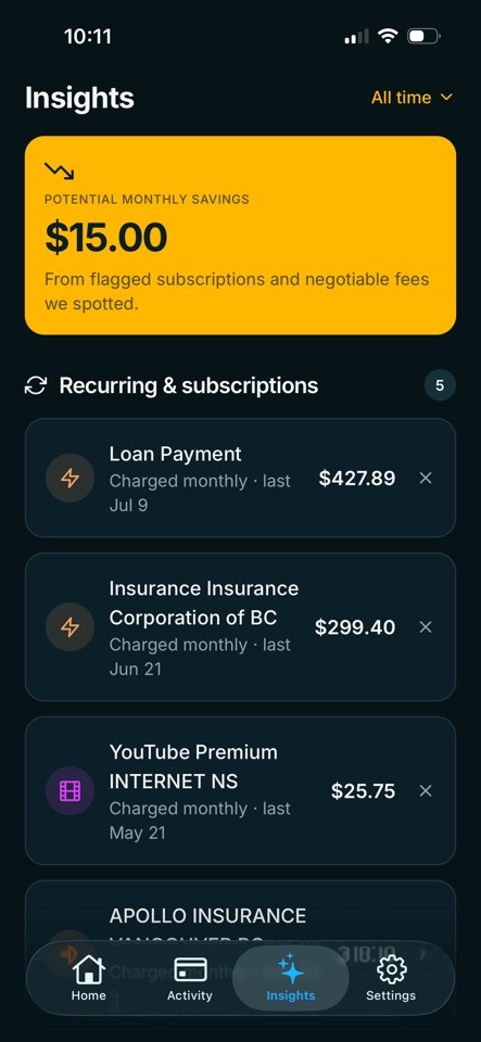 Expense Canary screenshot 2