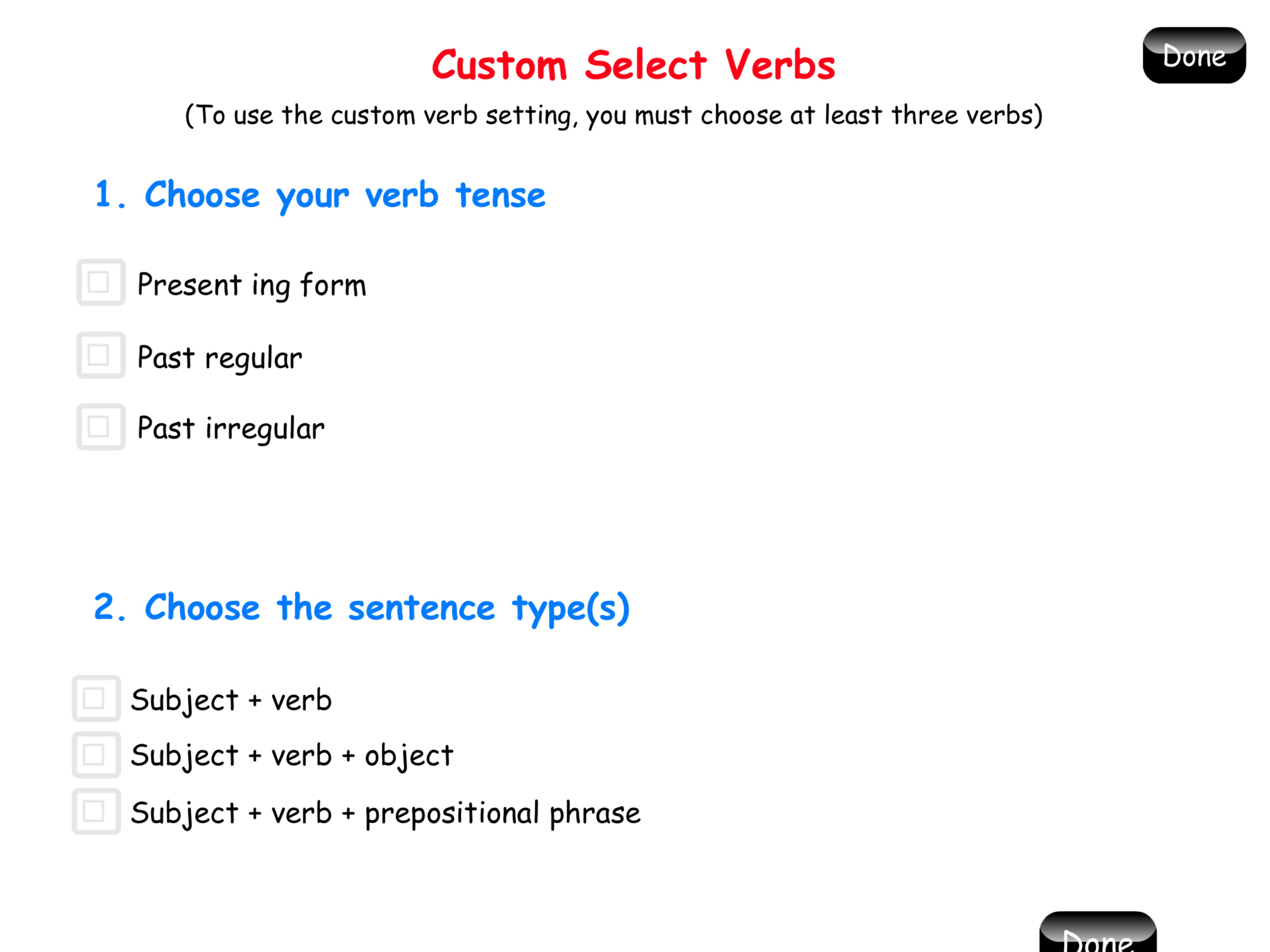 Fun with Verbs & Sentences