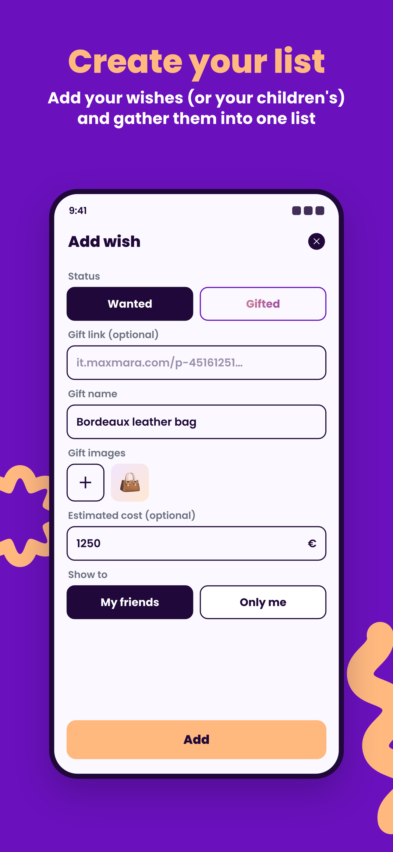 Looply: gift lists screenshot 3