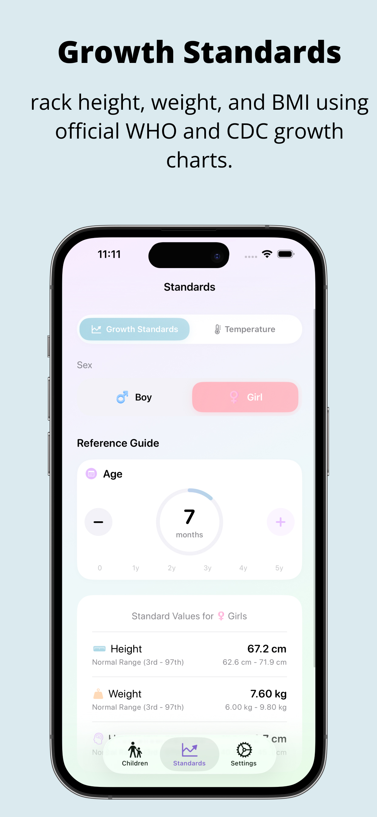 BabyMeasure: Growth Tracker screenshot 5