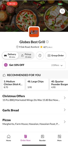 Globes Best Grill. Screenshot 3 of 5