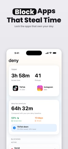 Deny: Screen Time Lock Screenshot 1 of 4