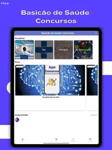 Básicão de Saúde Concursos iPad screenshot