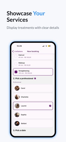BelleVue: Beauty Booking iPhone screenshot