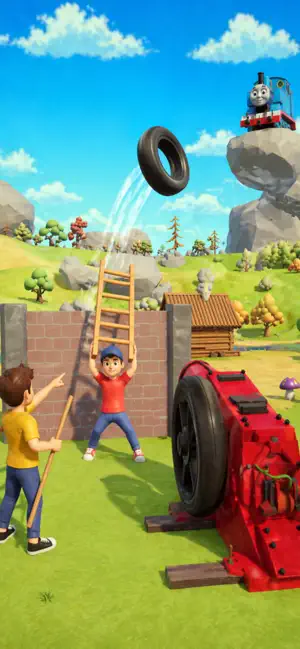 Tire Launcher - Physics Fun screenshot 1
