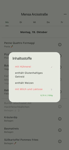 Mensaplan München screenshot