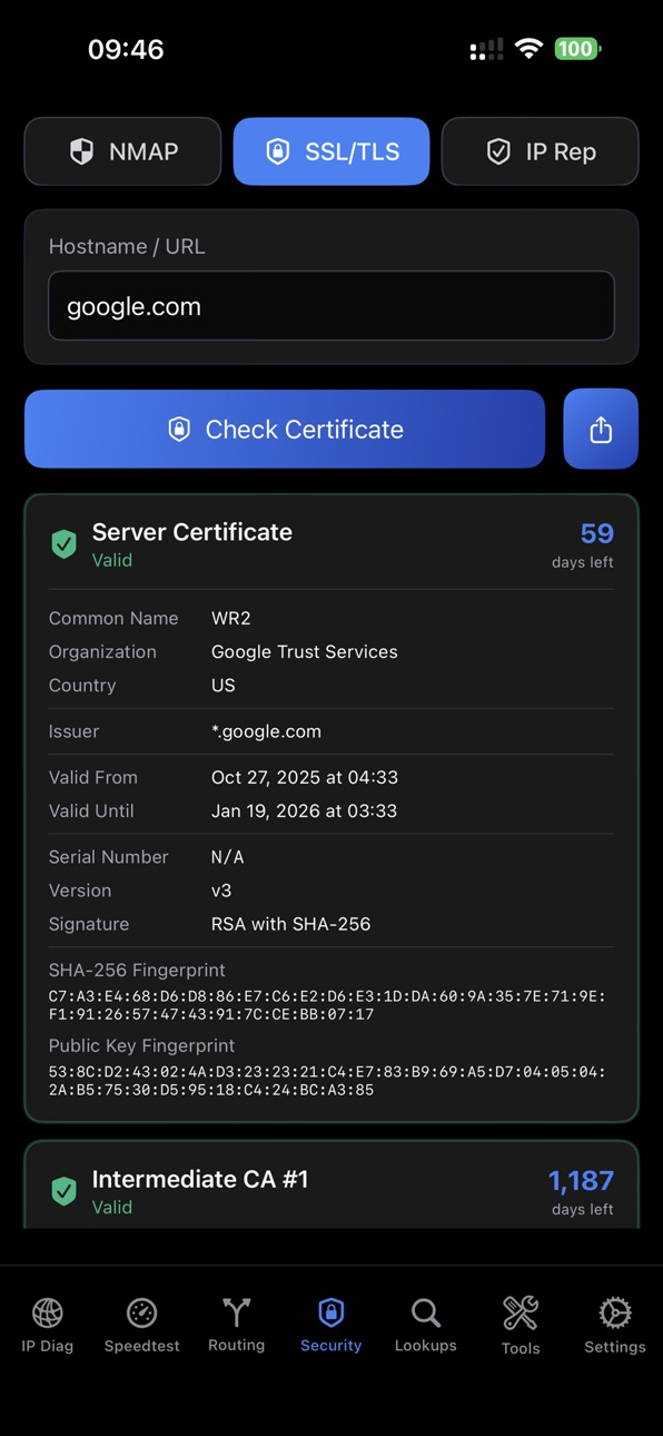 iPhone screenshot
