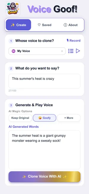 Voice Goof! screenshot 3