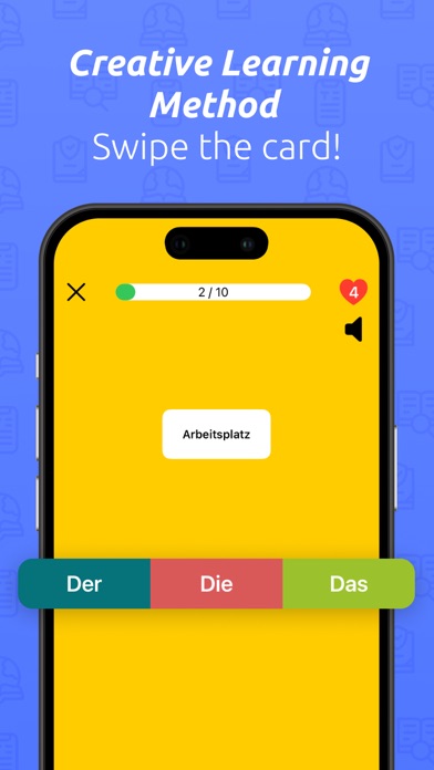 Der Die Das: Learn German iPhone screenshot 4 - Education app
