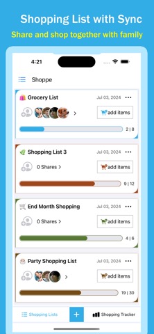 Shoppe - Shopping list appのおすすめ画像1