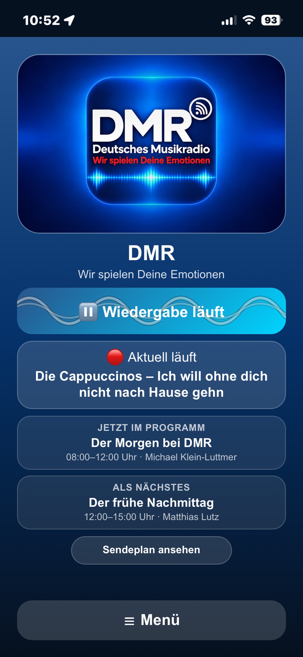 Screenshot 1 of DMR - Deutsches Musikradio
