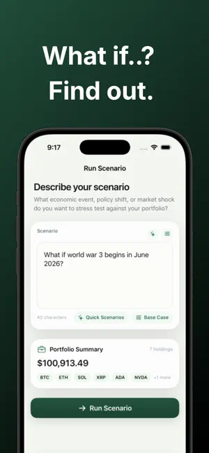 Scenario Edge: Portfolio AI screenshot 1