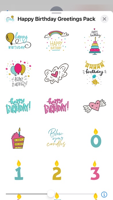 Screenshot #3 pour Happy Birthday Greetings Pack