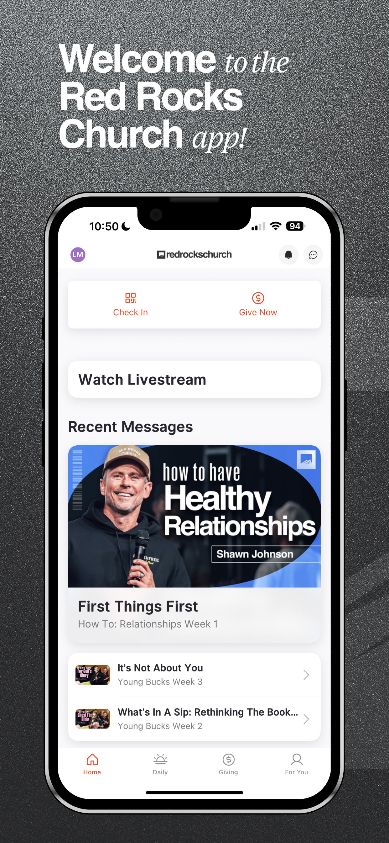 Red Rocks Church App