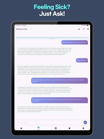 ASK DR AI : AI Health Care iPad screenshot