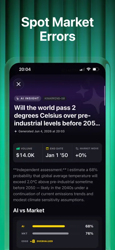 Pythia: Odds Radar para Kalshi screenshot 4 of 7