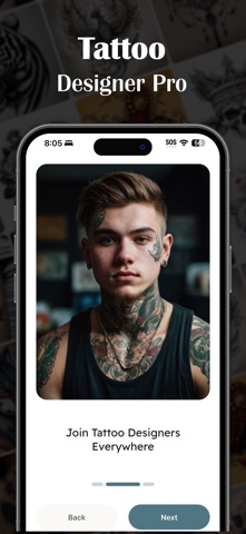 Tattoo Design App - TAT2 Crew screenshot