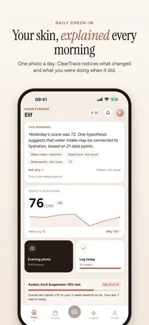 ClearTrace: Skincare Tracker screenshot 1