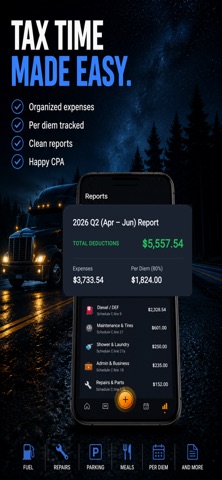 TruckBooks: Trucker Expenses iPhone screenshot