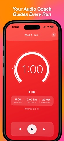 5K Run - Couch to 5K iPhone screenshot