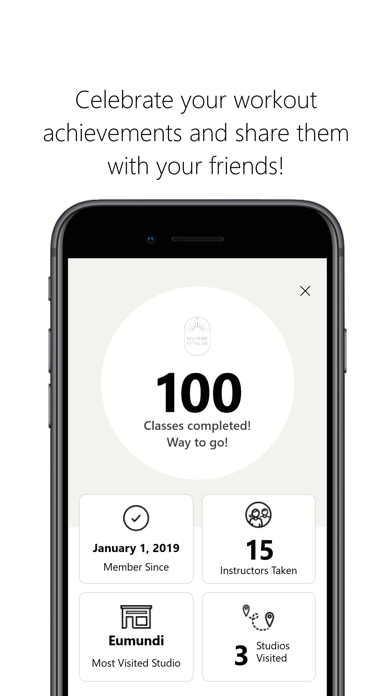 App Store screenshot of the Wildfire Fitness app