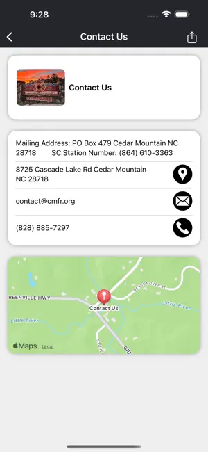 Cedar Mountain Fire Rescue, NC screenshot 2
