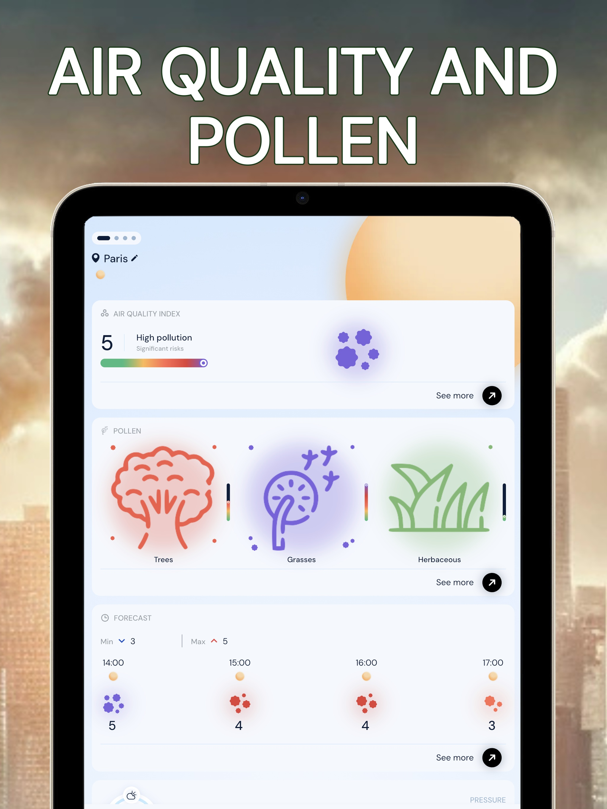 Pollution • Pollen • Widget screenshot 9