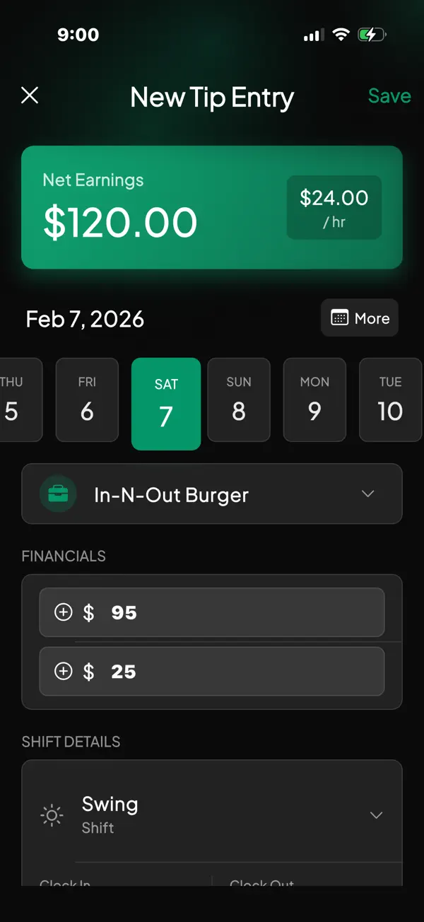 Tip Bucket Pro Screenshot 2
