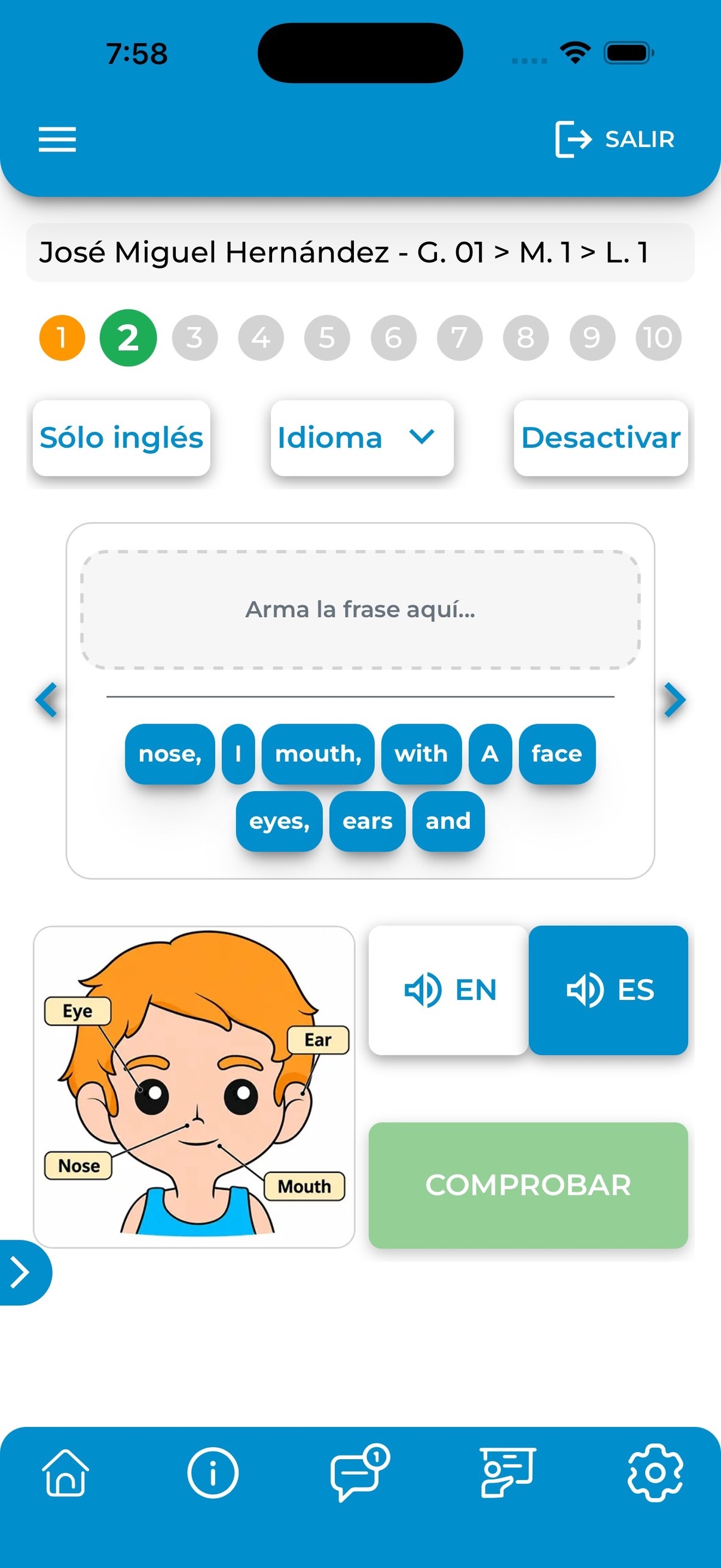 Screenshot 2 of Asistente de bilingüismo