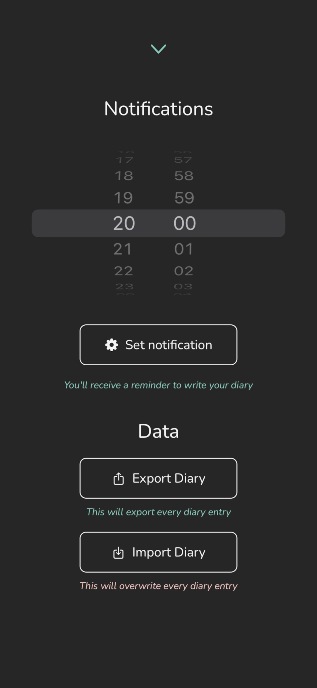 Three Word Diary screenshot 4