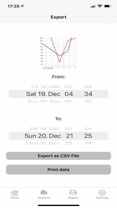 Blood Pressure Diary App Screenshot