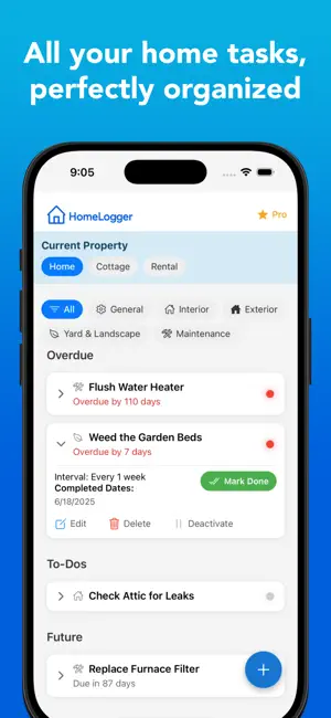 Home Maintenance Reminders screenshot 1