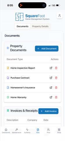 Square Foot Home Management Screenshot 4 of 5