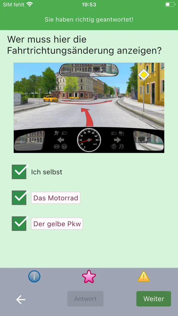 Fahrschule.de 2026 iPhone App Screenshot 1 – Bildung