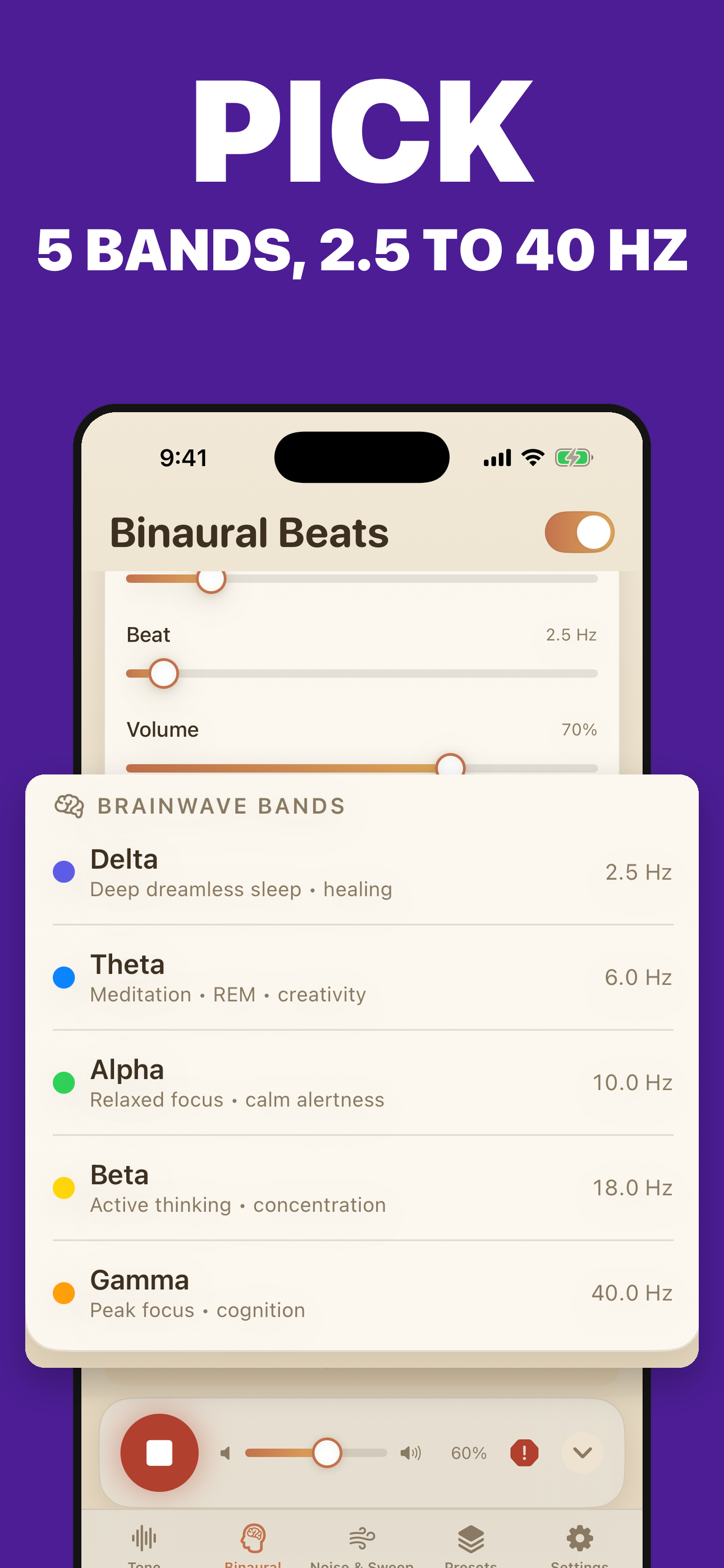 Frequency Sound Generator Hz screenshot 5