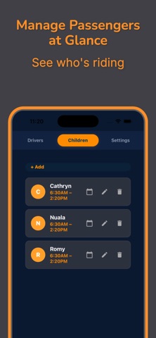 Carpool Planner: Ride Roster screenshot
