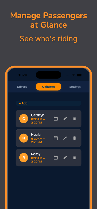 Carpool Planner: Ride Roster Screenshot 6 of 8