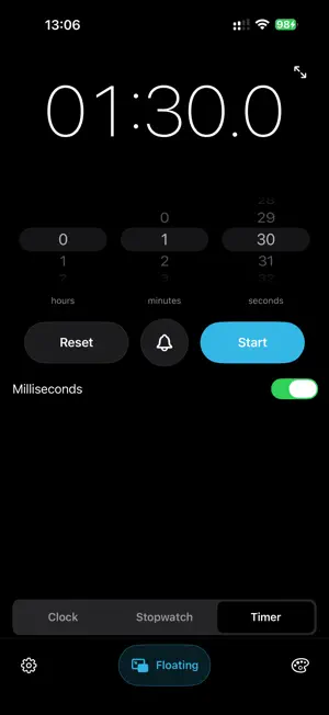 Floating Clock: Digital Timer screenshot 2