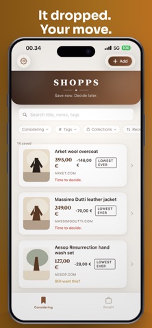 Shopps - Wishlist & Returns Screenshot 2 of 5