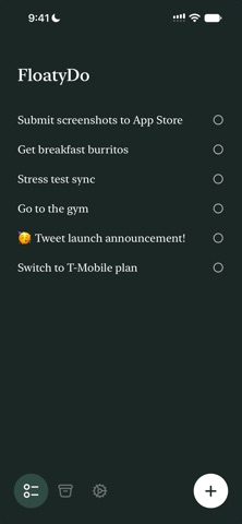 FloatyDo screenshot