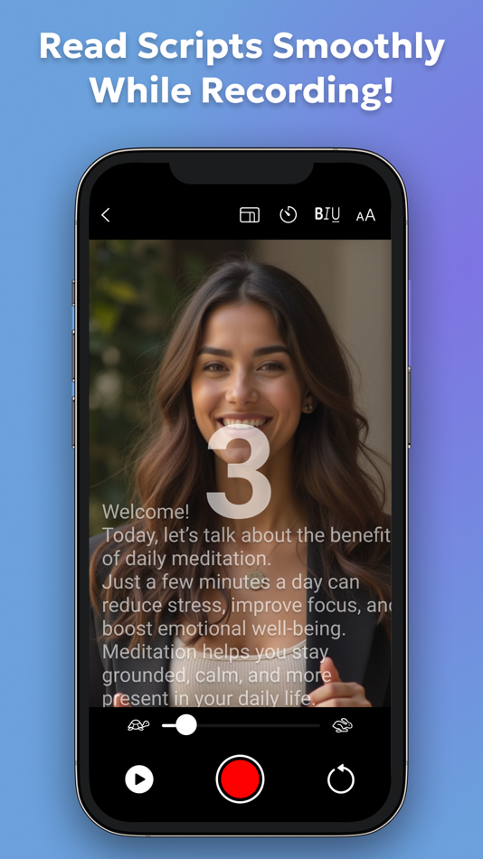 #1. Teleprompter: Script Recorder (iOS) โดย: Jayshri Pipaliya