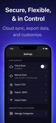 SubWatch: Subscriptions & Bill Screenshot 9 of 9