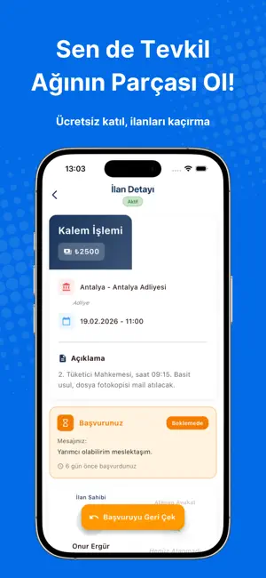 Avukat365 | Tevkil İşlemleri screenshot 3